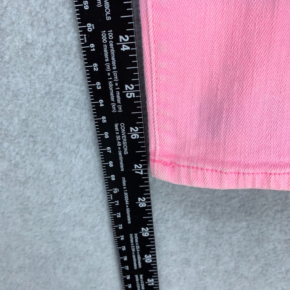 Lilly Pulitzer Worth Skinny Mini Jeans Womens 12 Pink Low Rise Stretch 40841 - Picture 10 of 16